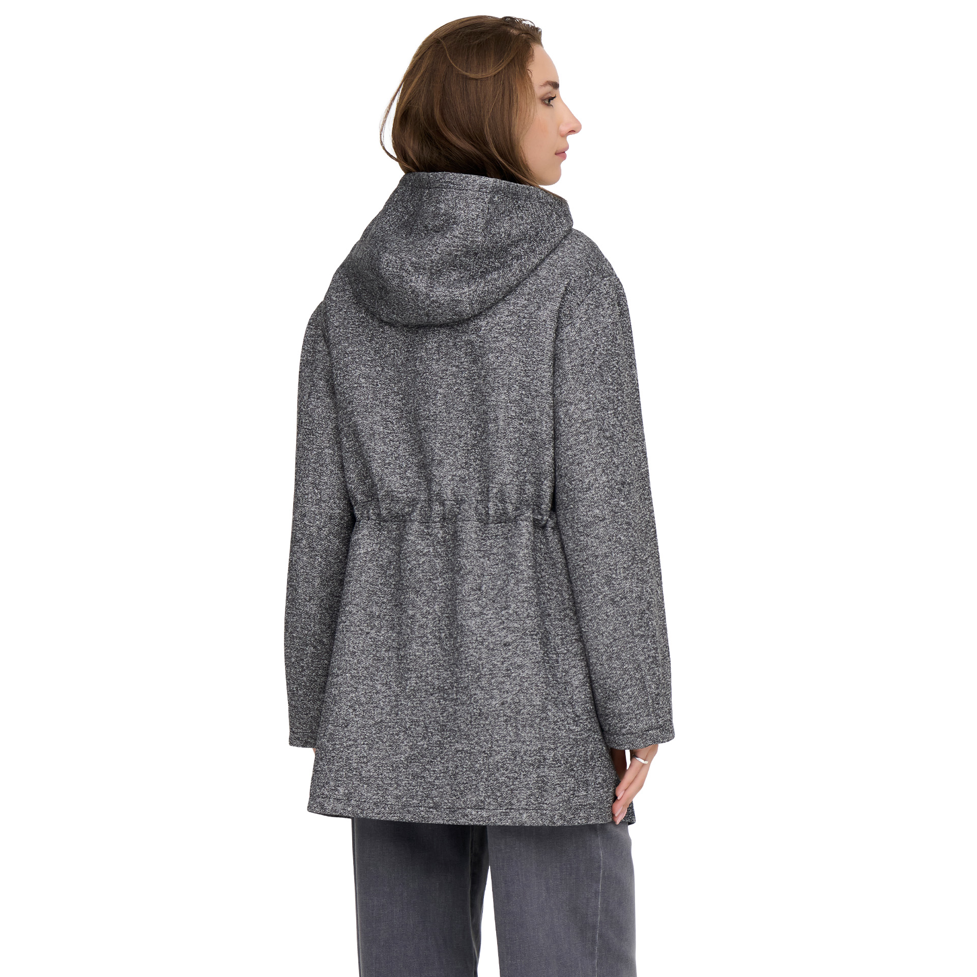 Only Casaco Sedona Light Hood Otw Dark Grey Melange