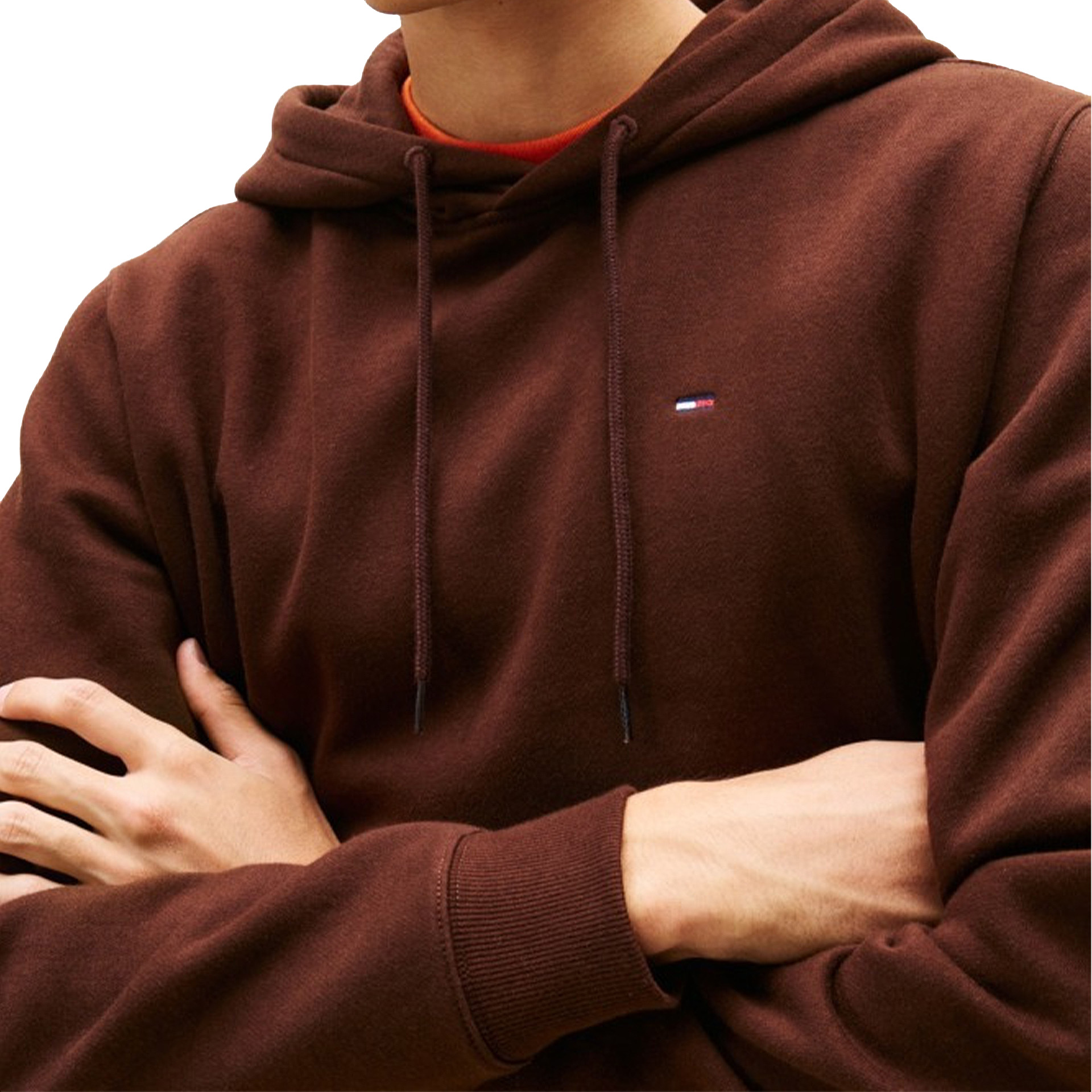 Tommy Hilfiger Sweat Reg S Flag Rich Brown