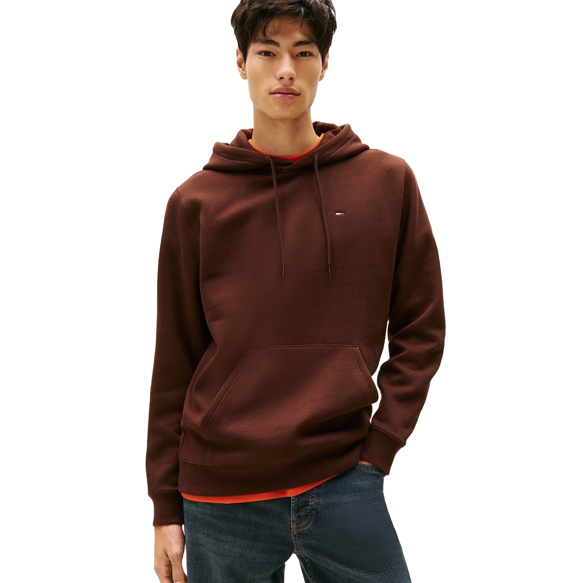 Tommy Hilfiger Sweat Reg S Flag Rich Brown