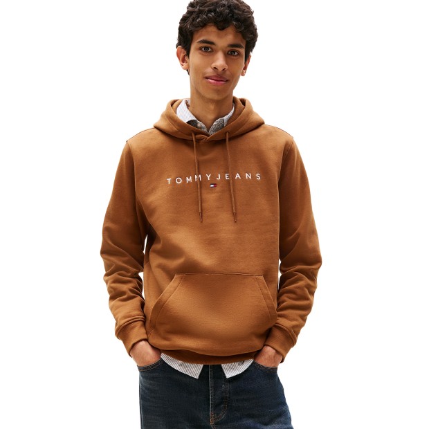 Tommy Hilfiger Sweat Reg Linear Logo Pecan Nut Multi