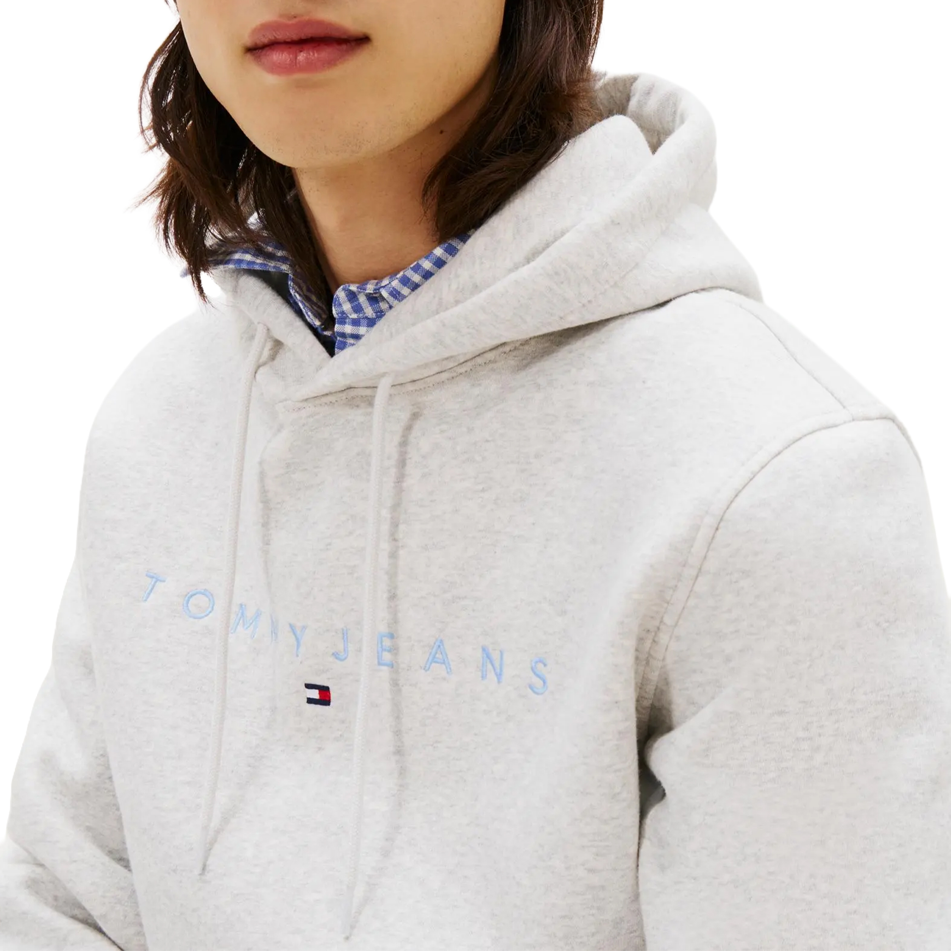 Tommy Hilfiger Sweat Reg Linear Logo Lt Grey Htr Multi