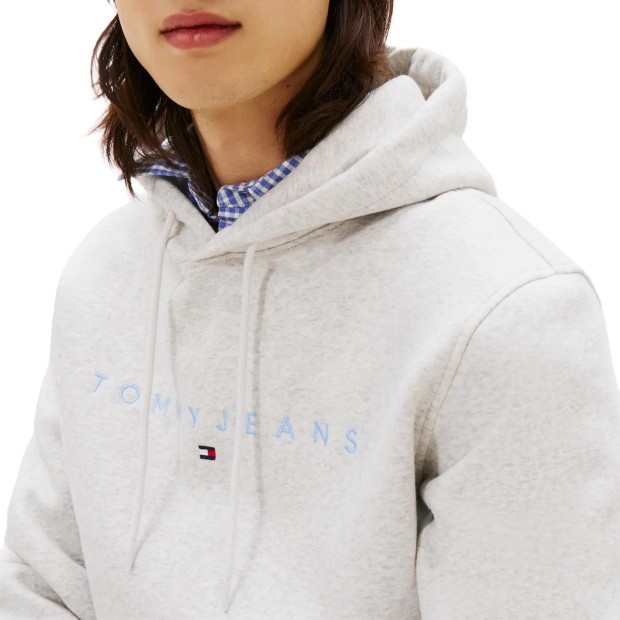 Tommy Hilfiger Sweat Reg Linear Logo Lt Grey Htr Multi
