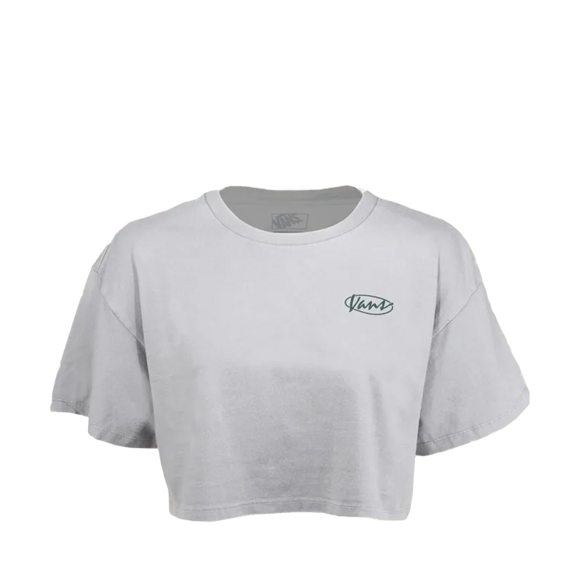 Vans T-shirt Era Script Relaxed Crop Frost Gray