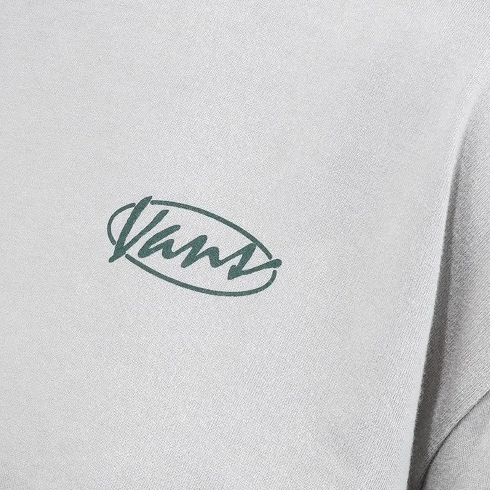 Vans T-shirt Era Script Relaxed Crop Frost Gray