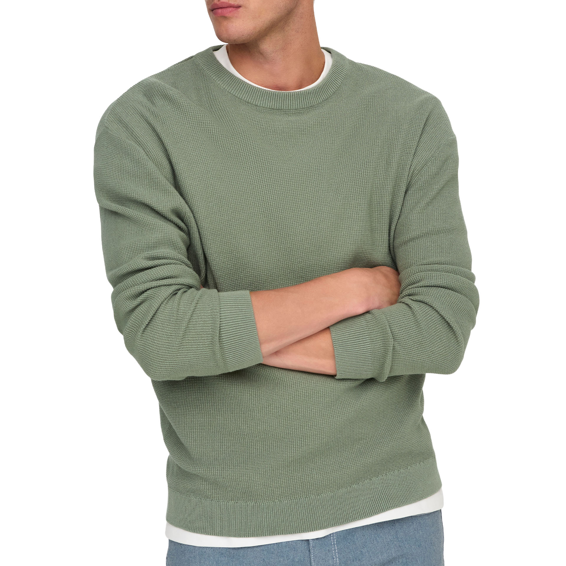 Only&Sons Camisola Tony Ds 12 Waffle Knit Wrough