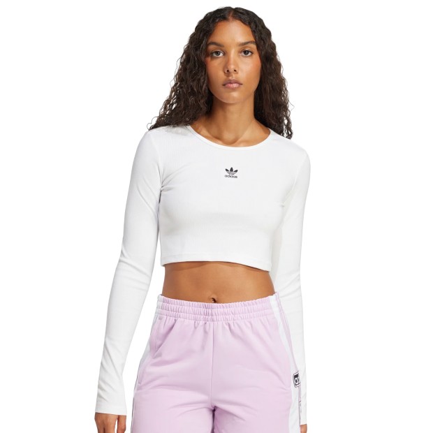 adidas Originals Longsleeve Essentials Crop White