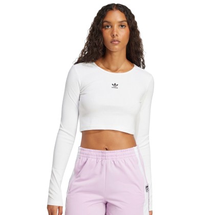 adidas Originals Longsleeve Essentials Crop White