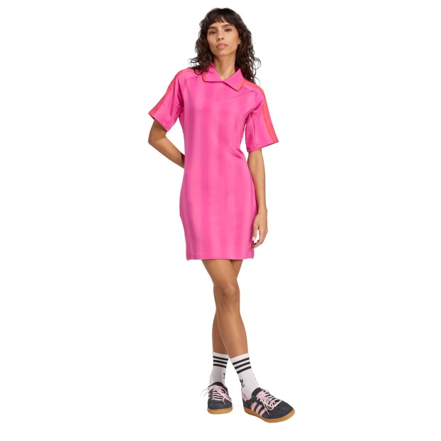 adidas Originals Vestido Football Inspired Semi Lucid Fuchsia