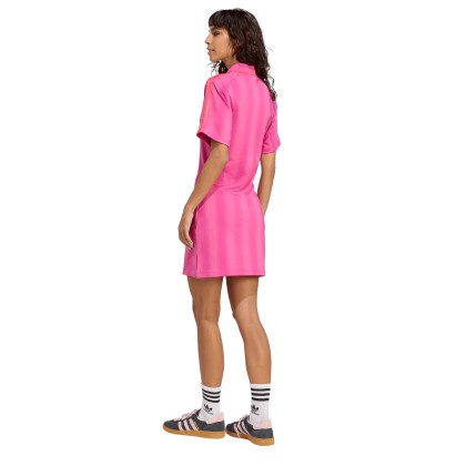 adidas Originals Vestido Football Inspired Semi Lucid Fuchsia