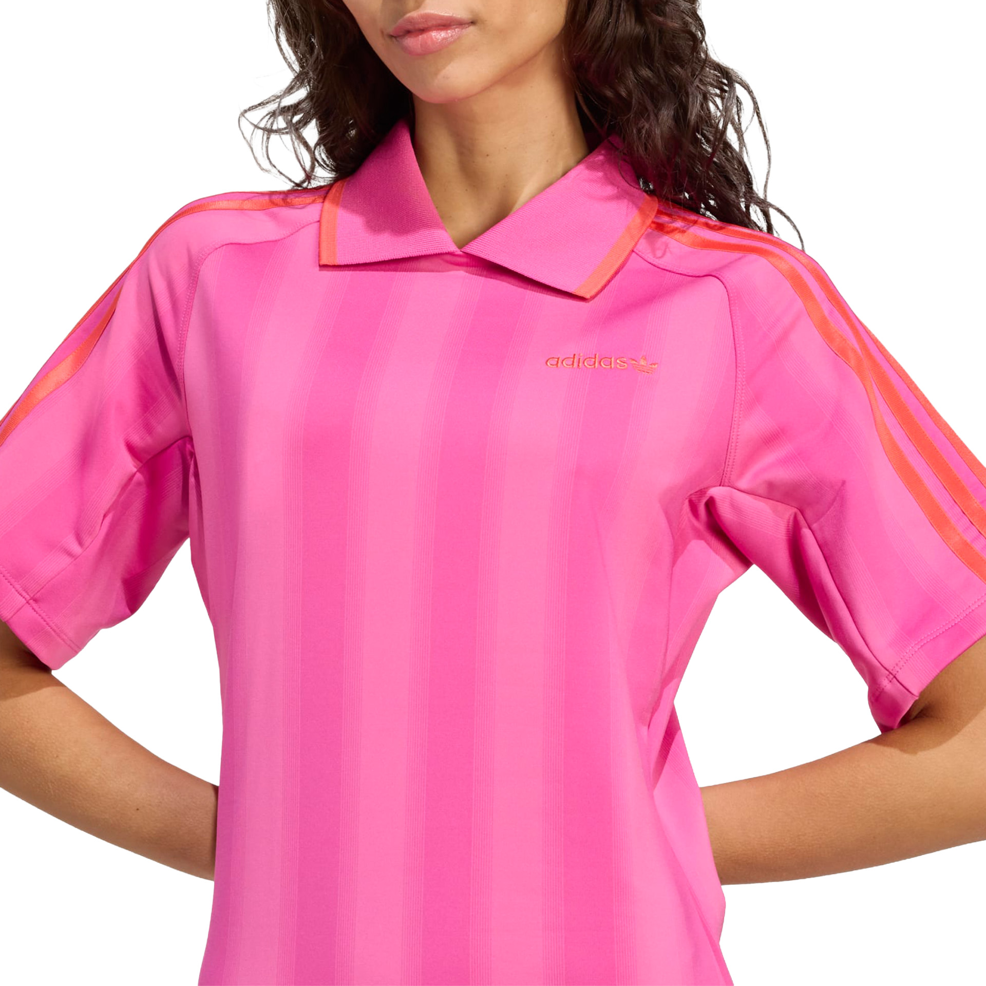 adidas Originals Vestido Football Inspired Semi Lucid Fuchsia