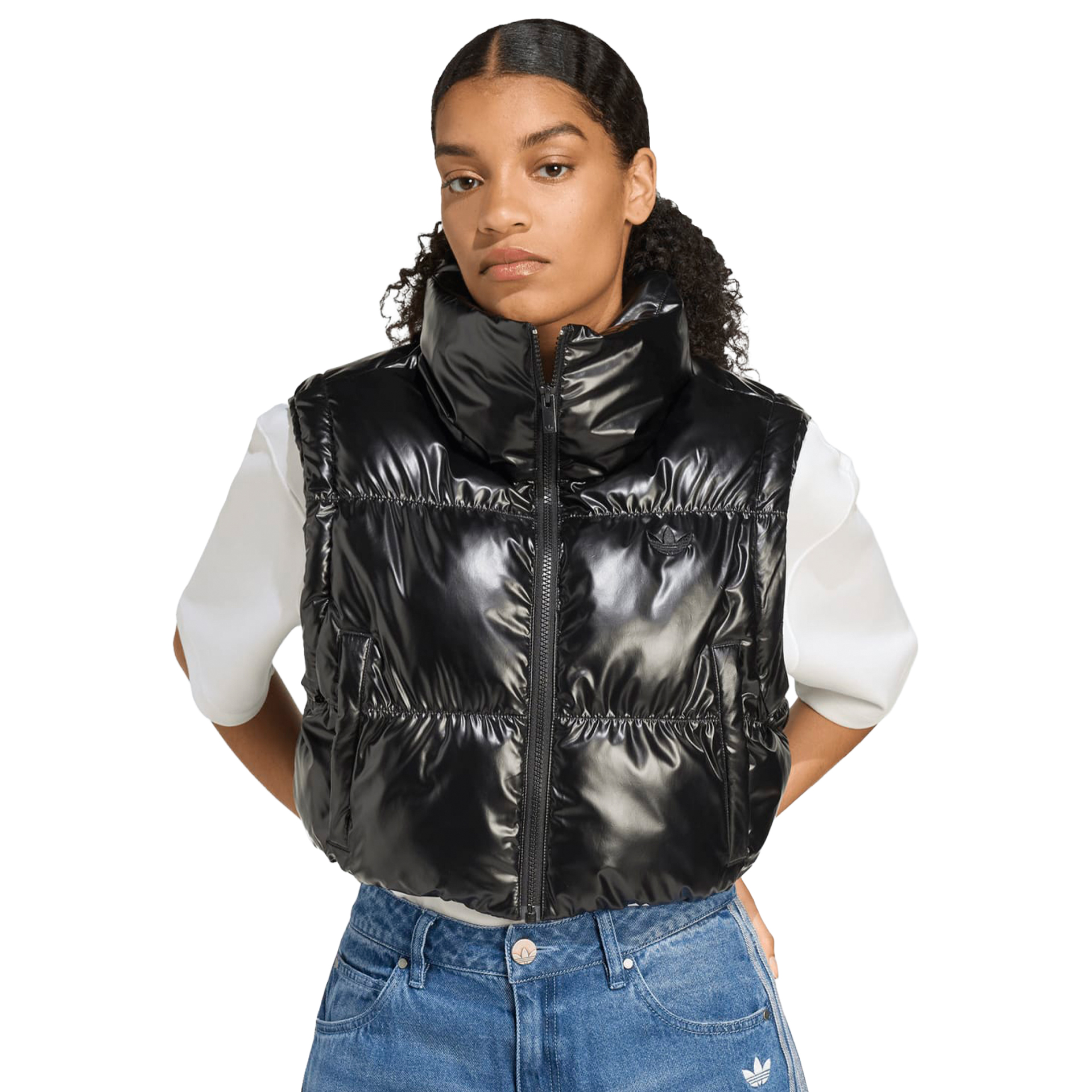 adidas Originals Casaco Puffer Brilhante 2 Em 1 Black