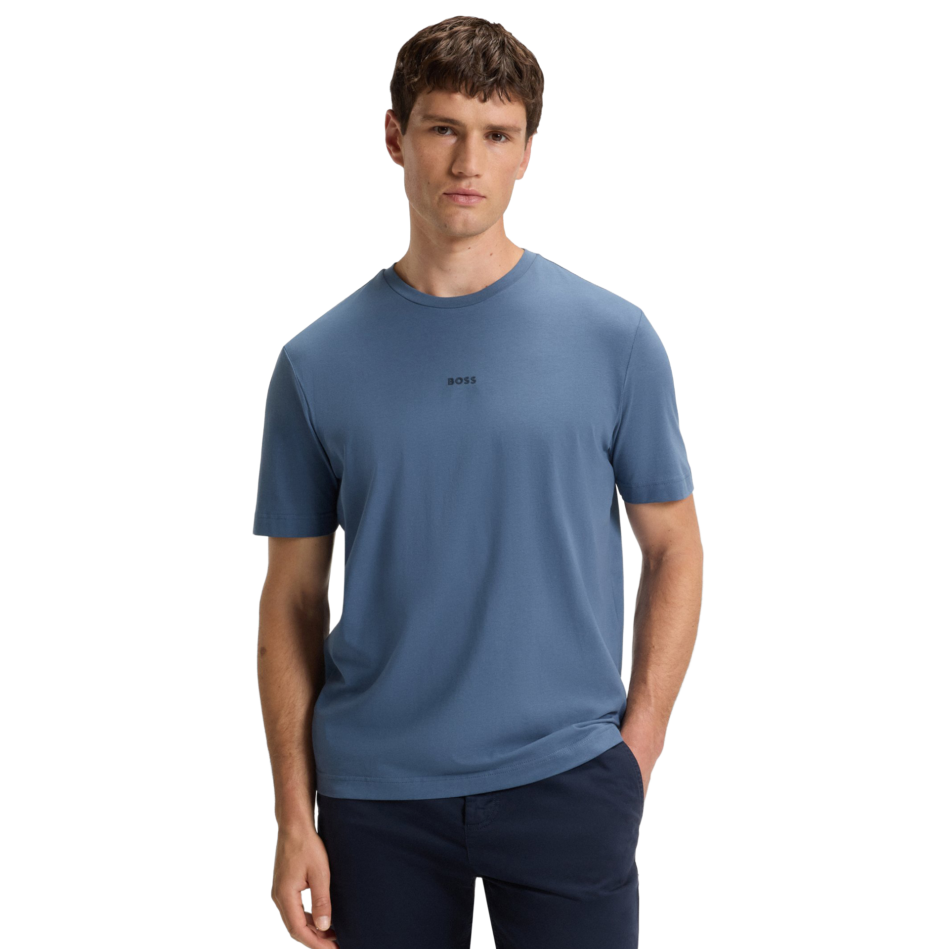 BOSS T-shirt Tchup Open Blue