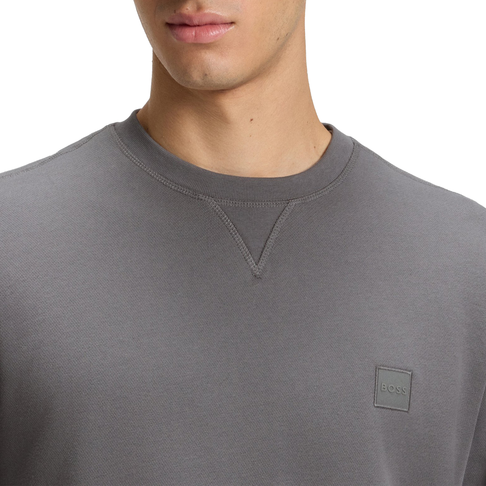 BOSS Sweat Westart Open Grey