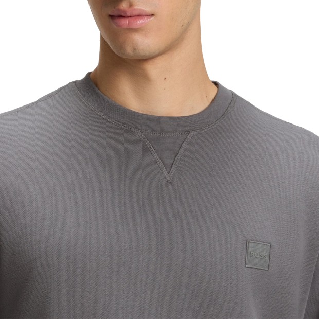 BOSS Sweat Westart Open Grey