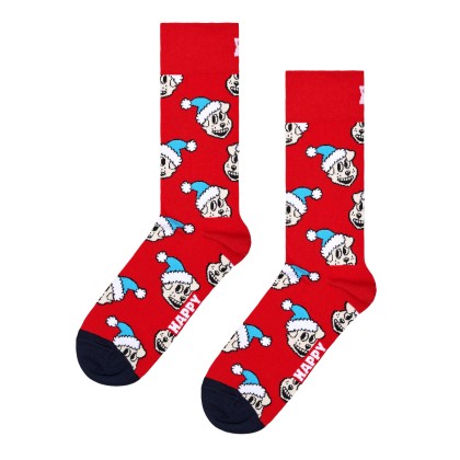 Happy Socks Holiday Doggo Sock Vermelho