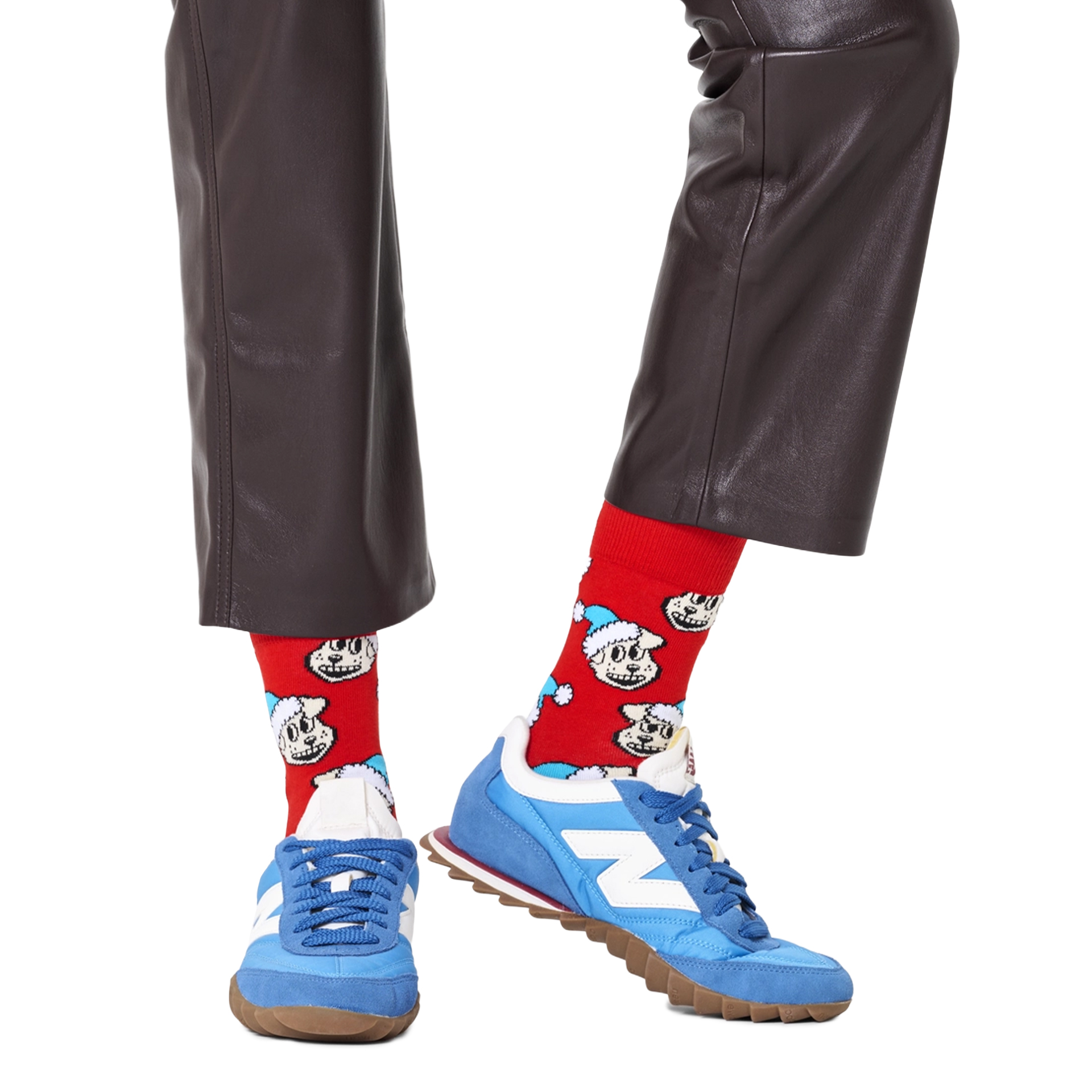 Happy Socks Holiday Doggo Sock Vermelho