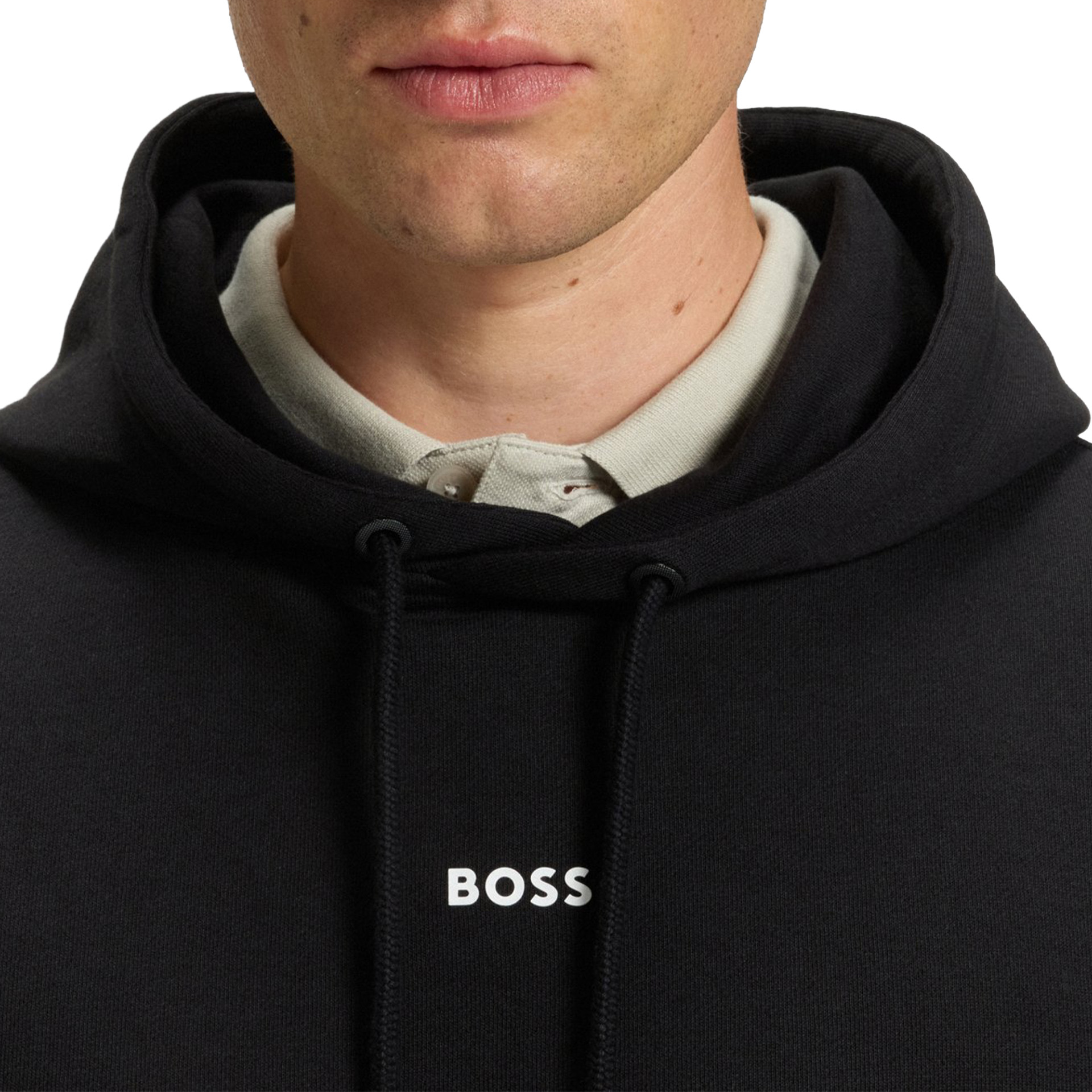 BOSS Sweat Wesmallhood Black