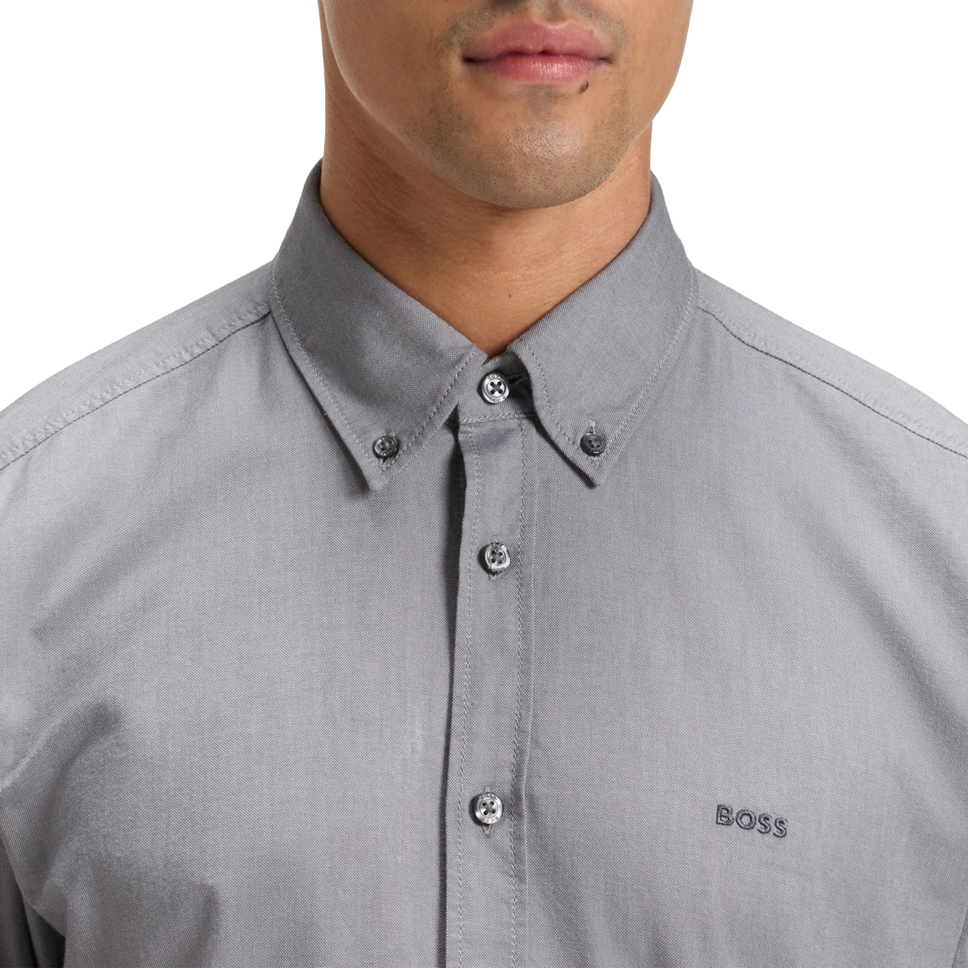 BOSS Camisa Rickert M Open Grey