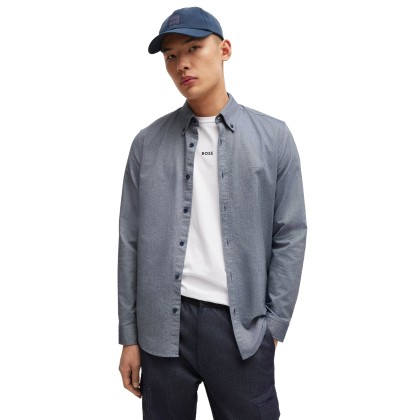 BOSS Camisa Rickert M Navy