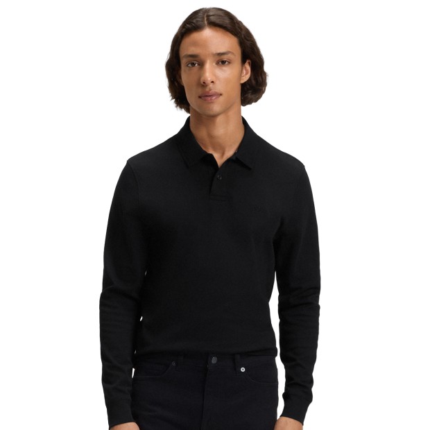 BOSS Polo Pe Interlock Black