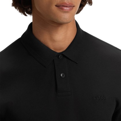 BOSS Polo Pe Interlock Black BOSS Polo Pe Interlock Black