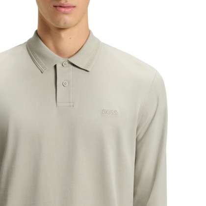 BOSS Polo Pe Interlock Light Beige