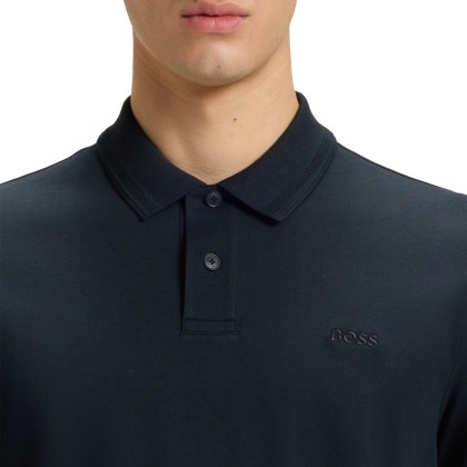 BOSS Polo Pe Interlock Dark Blue