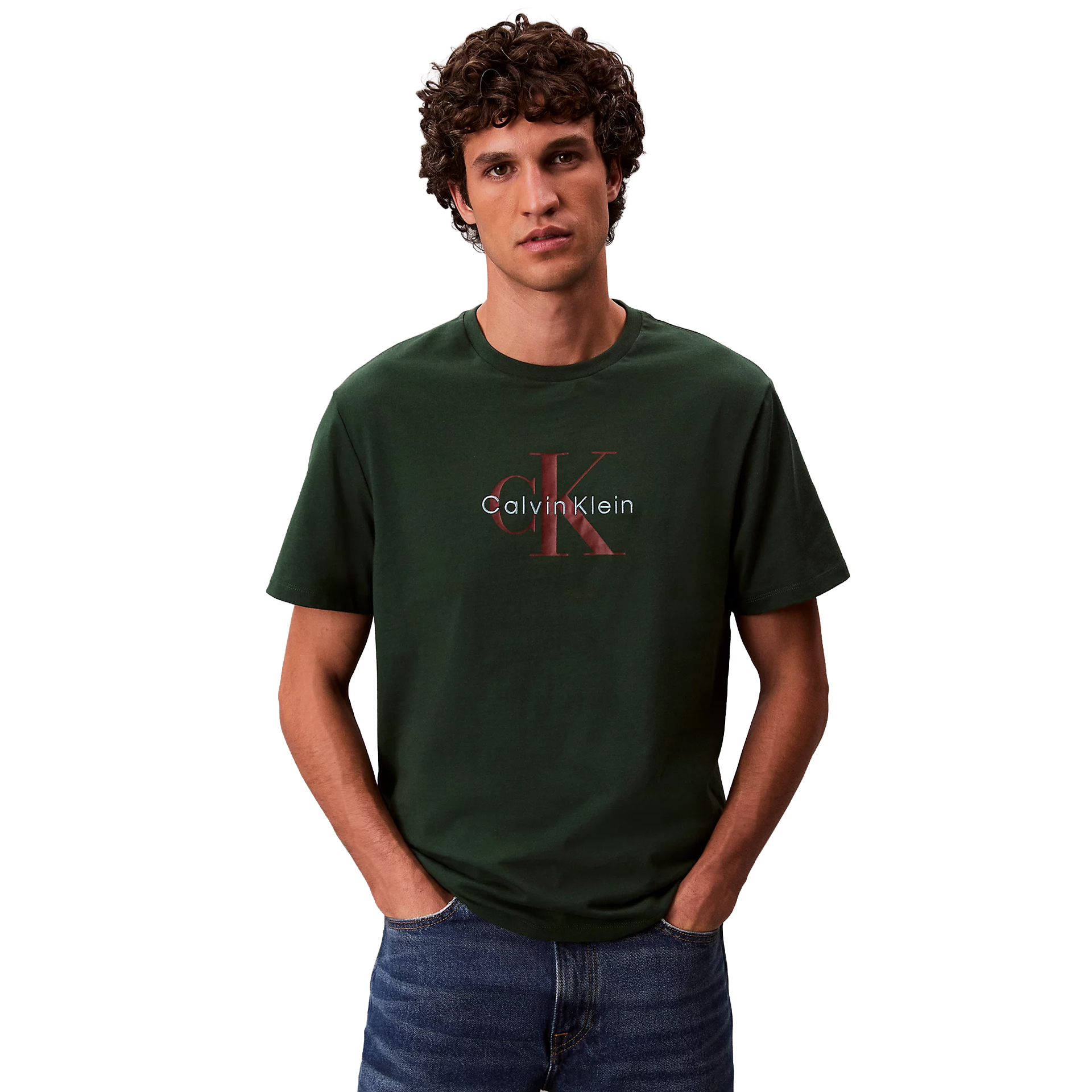 Calvin Klein T-shirt Hero Monologo 20s Green