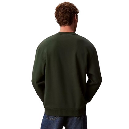 Calvin Klein Sweat Eu Badge 350terry Cn Green Calvin Klein Sweat Eu Badge 350terry Cn Green