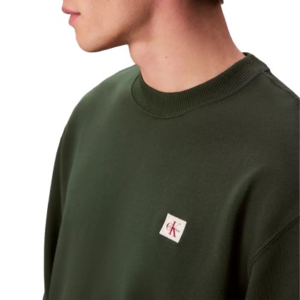 Calvin Klein Sweat Eu Badge 350terry Cn Green