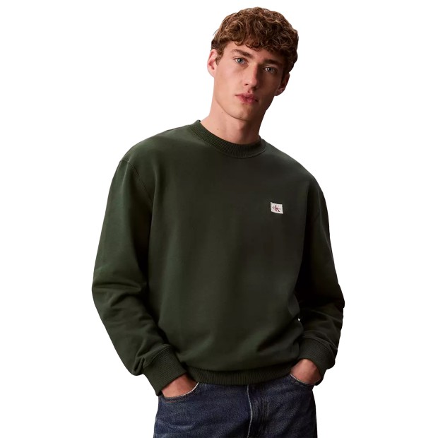 Calvin Klein Sweat Eu Badge 350terry Cn Green