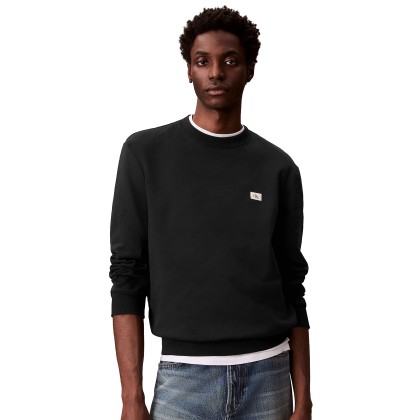 Calvin Klein Sweat Eu Badge 350terry Cn Black
