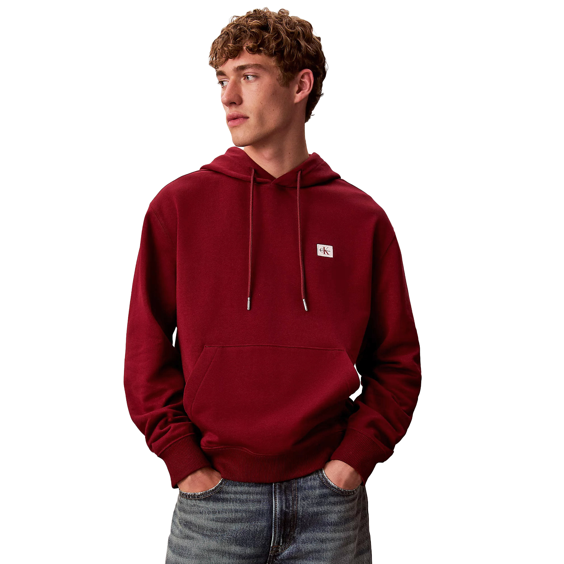 Calvin Klein Sweat 350terry Eu Whsl Badge Red