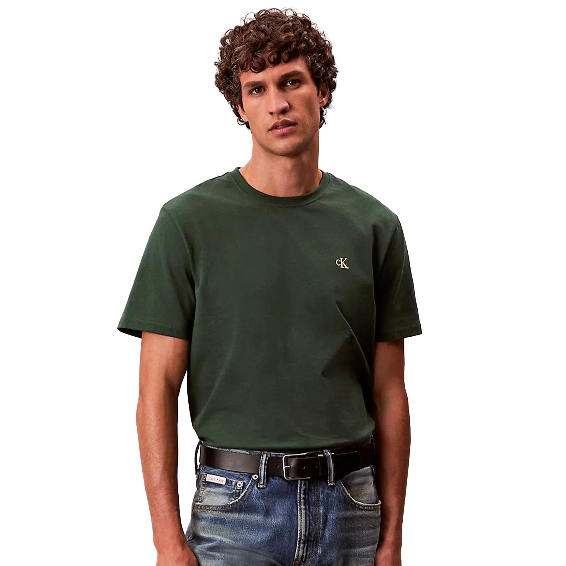Calvin Klein T-shirt Easy Monogram Green