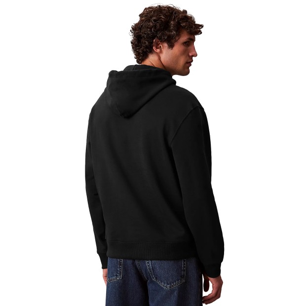 Calvin Klein Sweat Eu 350terry Micro Monologo Ho Black