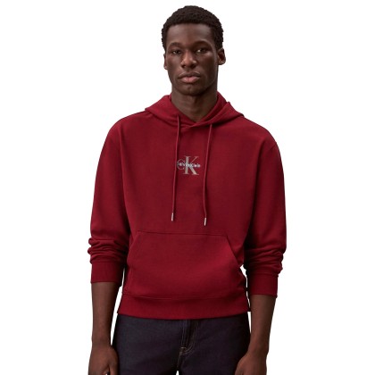 Calvin Klein Sweat Eu 350terry Micro Monologo Ho Red