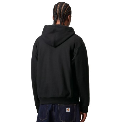 Carhartt Wip Sweat Hooded American Script Black Carhartt Wip Sweat Hooded American Script Black