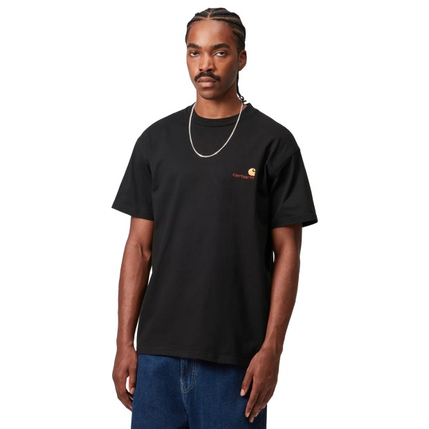Carhartt Wip T-shirt American Script Black