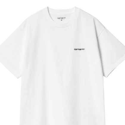 Carhartt Wip T-shirt Script Embroidery White/Black