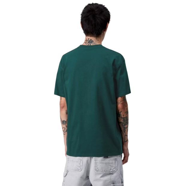 Carhartt Wip T-shirt S/s American Script Dark Fir