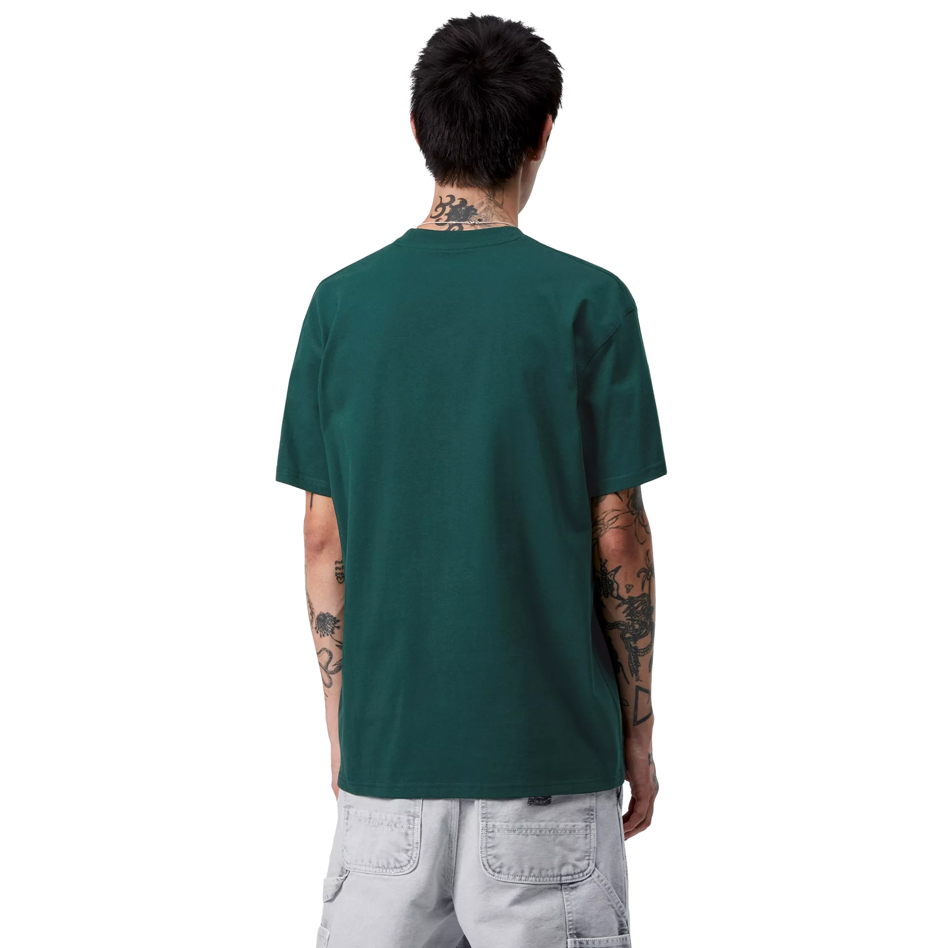 Carhartt Wip T-shirt S/s American Script Dark Fir