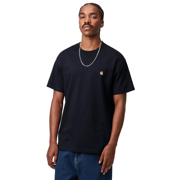 Carhartt Wip T-shirt Chase Dark Navy/Gold