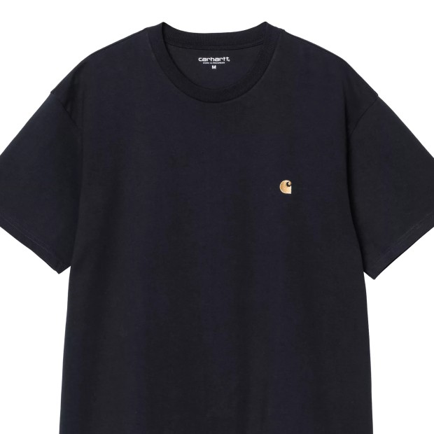 Carhartt Wip T-shirt Chase Dark Navy/Gold