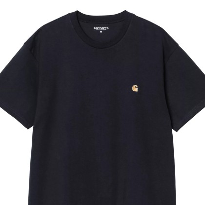 Carhartt Wip T-shirt Chase Dark Navy/Gold