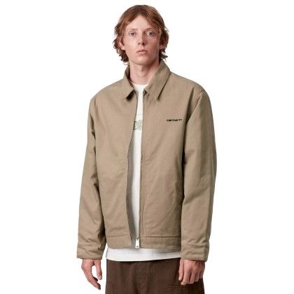 Carhartt Wip Casaco Module Script Leather Black Rigid