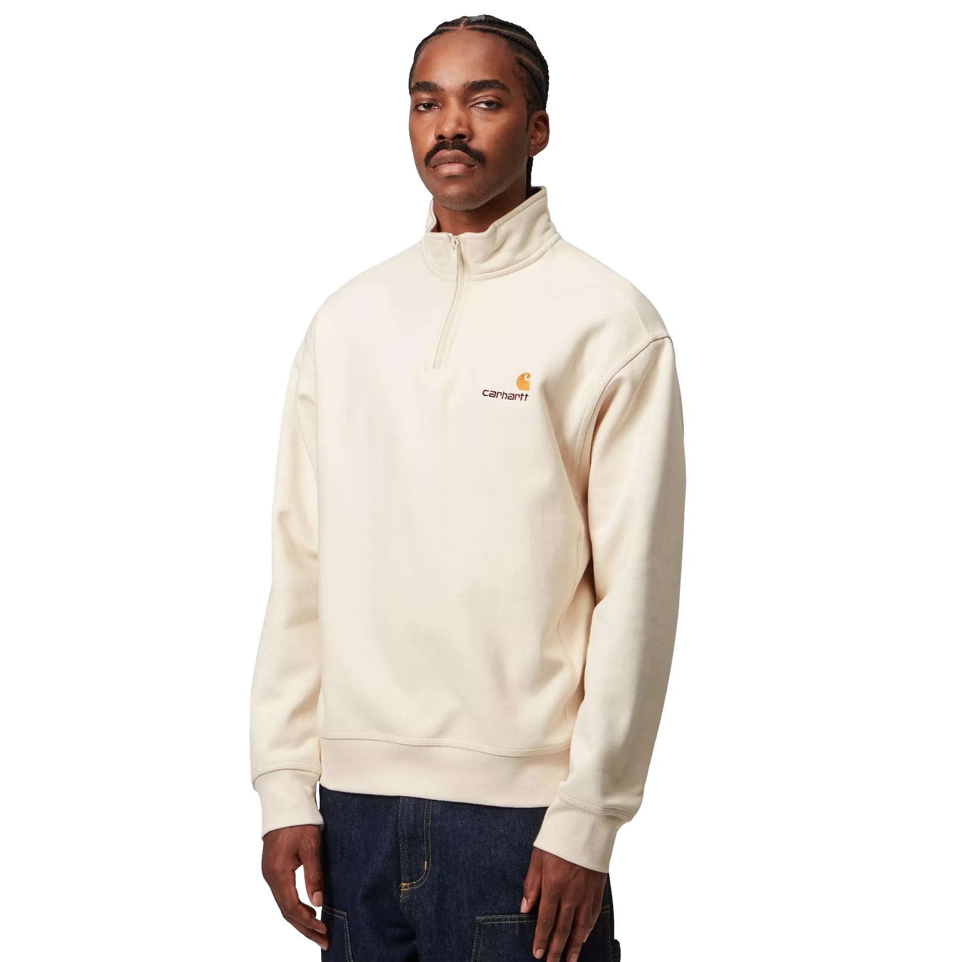 Carhartt Wip Sweat Half Zip American Natur