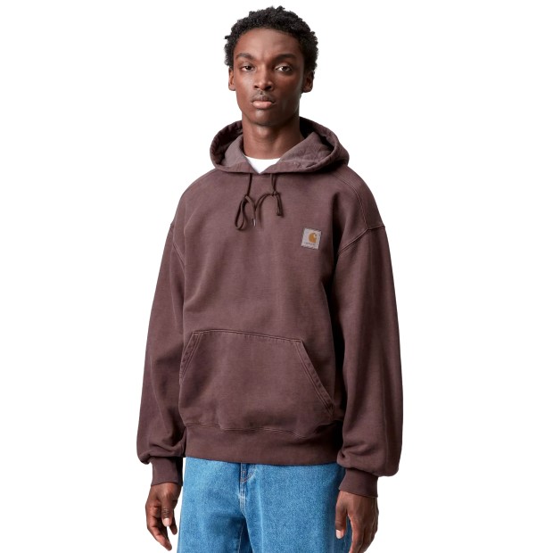 Carhartt Wip Sweat Hooded Vista Palisander Garment Dyed