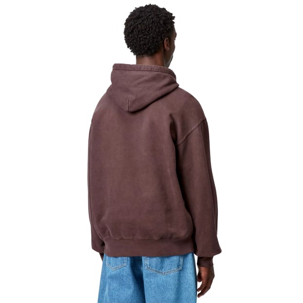 Carhartt Wip Sweat Hooded Vista Palisander Garment Dyed