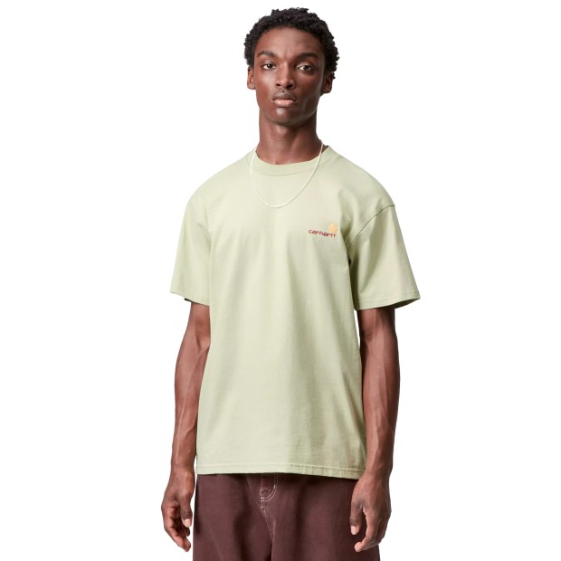 Carhartt Wip T-shirt American Script Pale Olive