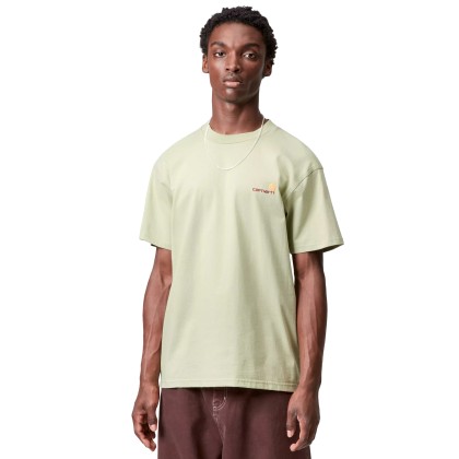 Carhartt Wip T-shirt American Script Pale Olive